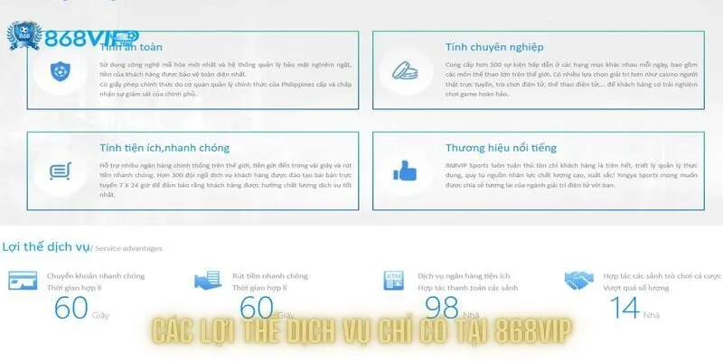 Chia sẻ về các lợi thế dịch vụ chỉ có tại hệ thống