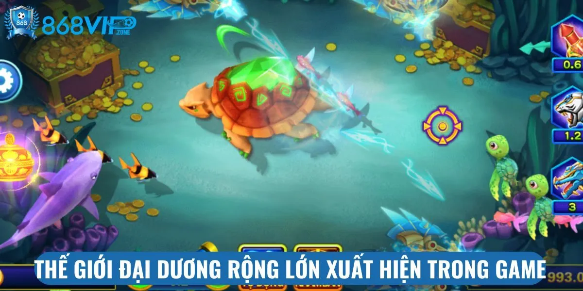 Thế giới đại dương rộng lớn xuất hiện trong game
